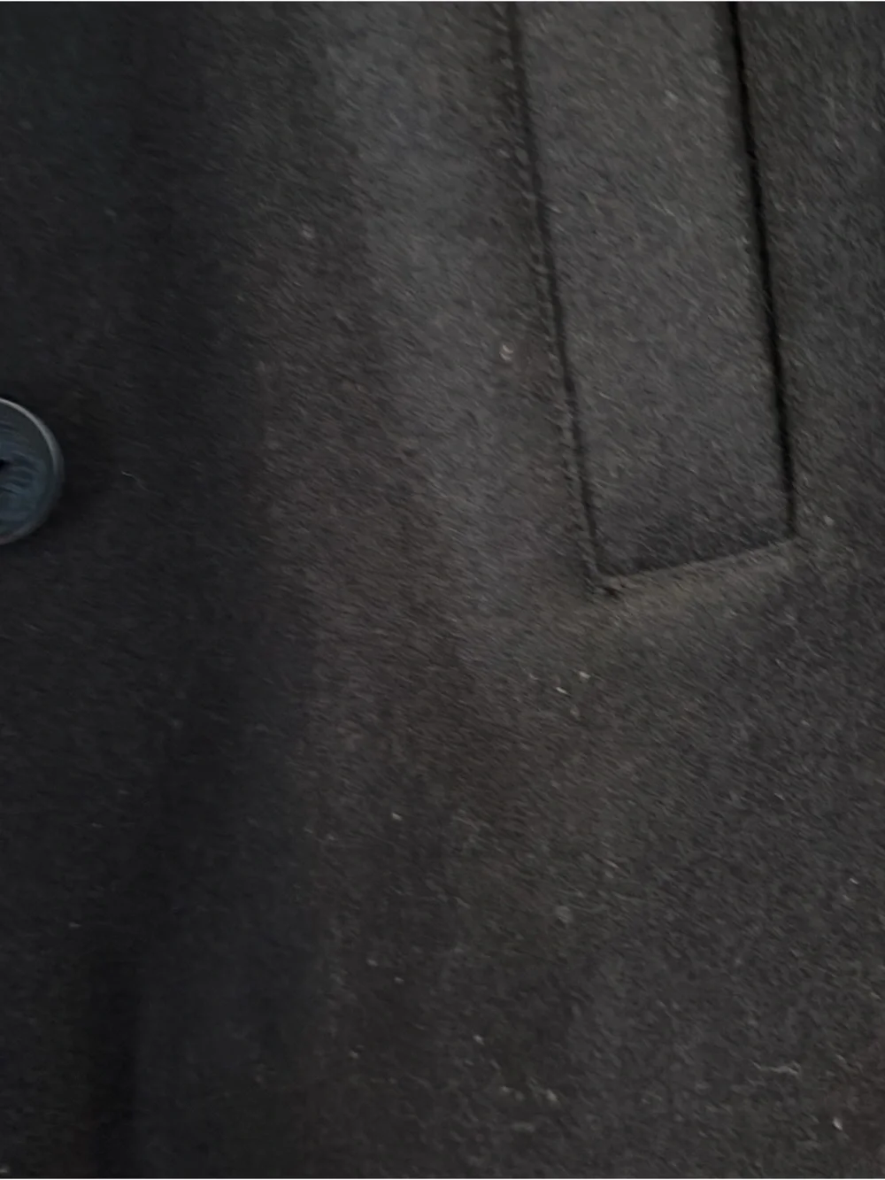 Brooks Brothers Fleece Boys Navy Blue Wool Blend Double Breasted Pea Coat Size S